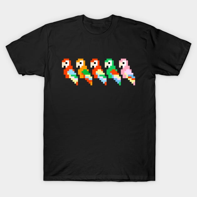 Parrot Pandemonium T-Shirt by Contentarama